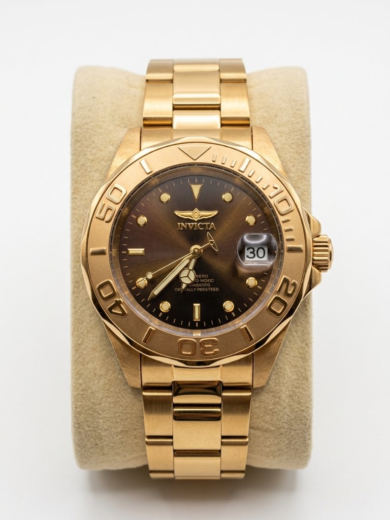 Invicta Pro Diver Mens Gold Tone Watch